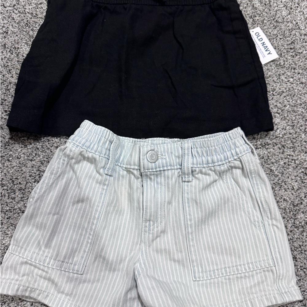 Old Navy Kids Striped Shorts - Black and striped jeans